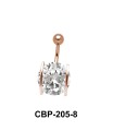 Prong Set Round Brilliant Belly CZ Crystal CBP-205