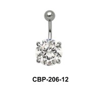 Round Brilliant Prong Set Belly CZ Crystal CBP-206-12