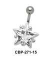 Starry Stone Set Belly CZ Crystal CBP-271