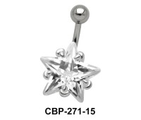 Starry Stone Set Belly CZ Crystal CBP-271