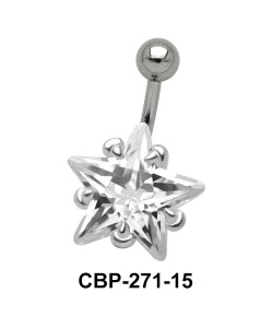 Starry Stone Set Belly CZ Crystal CBP-271