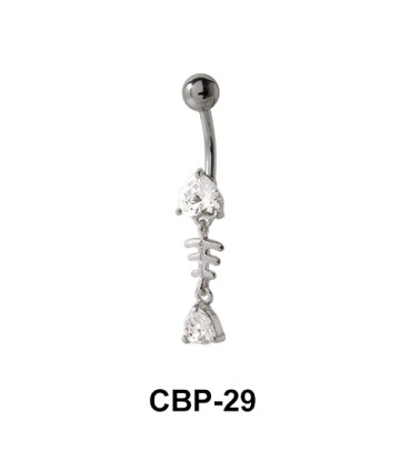 Fish Bone Belly Piercing CBP-29