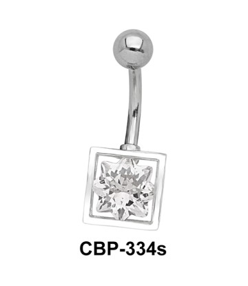 8 Point Star CZ Belly Piercing CBP-334s