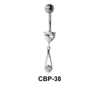 Drop Shaped Belly Piercing CBP-38