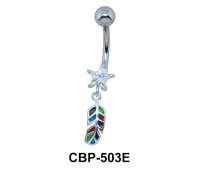 Leaf Dangling Belly Piercing CBP-503E
