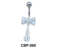 Creative Bow Tie Stoned Belly Piercing CBP-560
