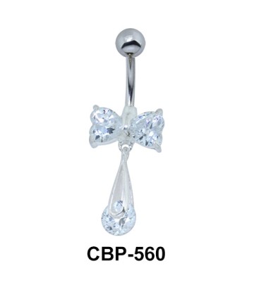 Creative Bow Tie Stoned Belly Piercing CBP-560