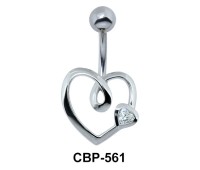 Cute Heart Shaped Belly Piercing CBP-561