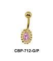 Oval Stone Assorted Belly Piercing CBP-712