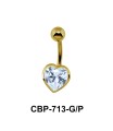 Heart Stone Assorted Belly Piercing CBP-713