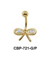 Bow with Stones Assorted Belly Piercing CBP-721