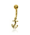 Anchor with Ropes Belly Piercing CBP-731