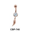 Feather Dangling Belly Piercing CBP-740