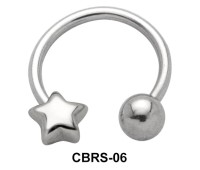 Star Nipple Circular Barbell CBRS-06R