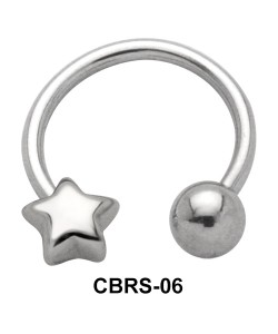 Star Nipple Circular Barbell CBRS-06R