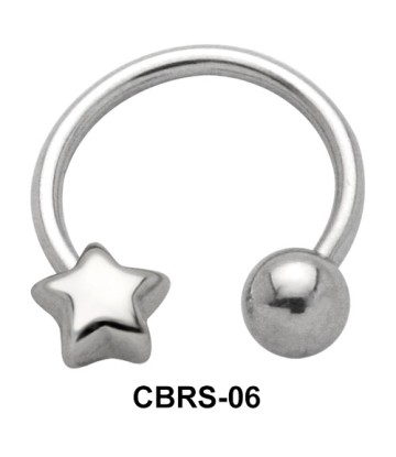 Star Nipple Circular Barbell CBRS-06R