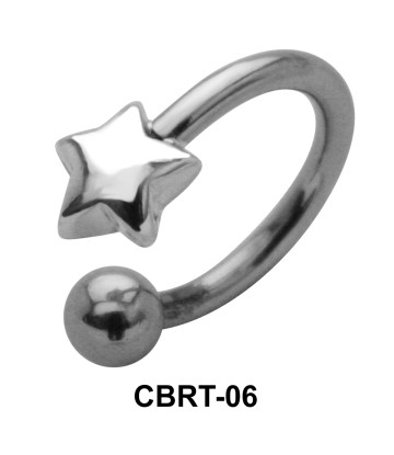 Superlative Star Belly Piercing Circular Barbell CBRT-06