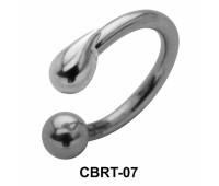 Drop Appeared Belly Piercing Circular Barbell CBRT-07