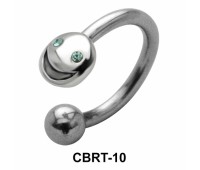 Smiley Belly Piercing Circular Barbell CBRT-10