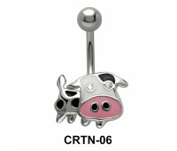 Stone Set Cow Belly Rings CRTN-06