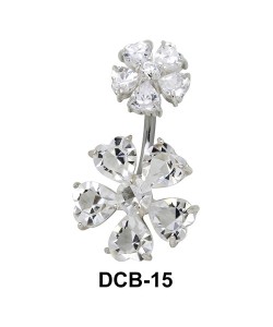 Flora Belly CZ Crystal DCB-15