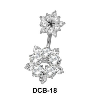 Flower Belly CZ Crystal DCB-18