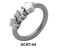 Three Stars Belly Piercing Closure Ring DCRT-04