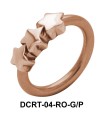Three Stars Belly Piercing Closure Ring DCRT-04