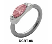 Marquise Cut Belly Piercing Closure Ring DCRT-08