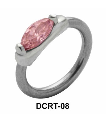 Marquise Cut Belly Piercing Closure Ring DCRT-08