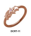 Triple X with Stone Belly Piercing Closure Ring DCRT-11