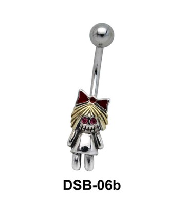 Doll Shaped Belly Piercing DSB-06b