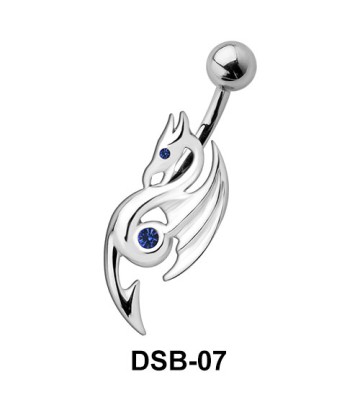 Eosinopteryx Shaped Belly Piercing DSB-07