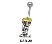 Boy Shaped Belly Piercing DSB-29