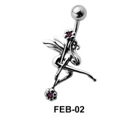 Dancing Fairy Shaped Belly Piercing FEB-02