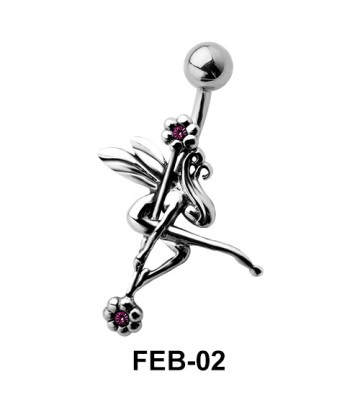 Dancing Fairy Shaped Belly Piercing FEB-02