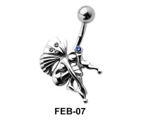Seated Fairy Shaped Belly Piercing FEB-07
