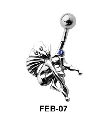 Seated Fairy Shaped Belly Piercing FEB-07