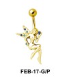Stone Set Fairy Belly Piercing FEB-17