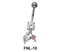 Stony Leaf Belly Piercing FNL-10