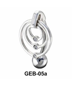 Concentric Circles Belly Rings GEB-05a