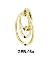 Concentric Circles Belly Piercing GEB-06a