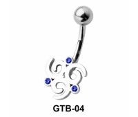 Stone Set Gorgeous Designer Belly Piercing GTB-04