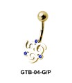 Stone Set Gorgeous Designer Belly Piercing GTB-04