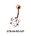 Stone Set Gorgeous Designer Belly Piercing GTB-04
