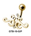 Stone Set Cute Design Belly Piercing GTB-10