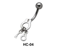Handcuff n Key Belly Piercing HC-04