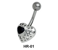 Pierced Heart Belly Piercing HR-01