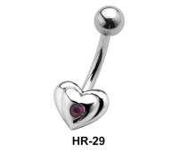 Heart Shaped Belly Piercing HR-29