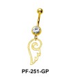 Wings Shaped Belly Piercing PF-251